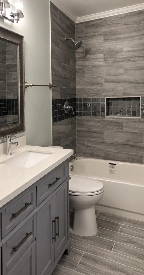 After view — Bathroom Tile Remodel