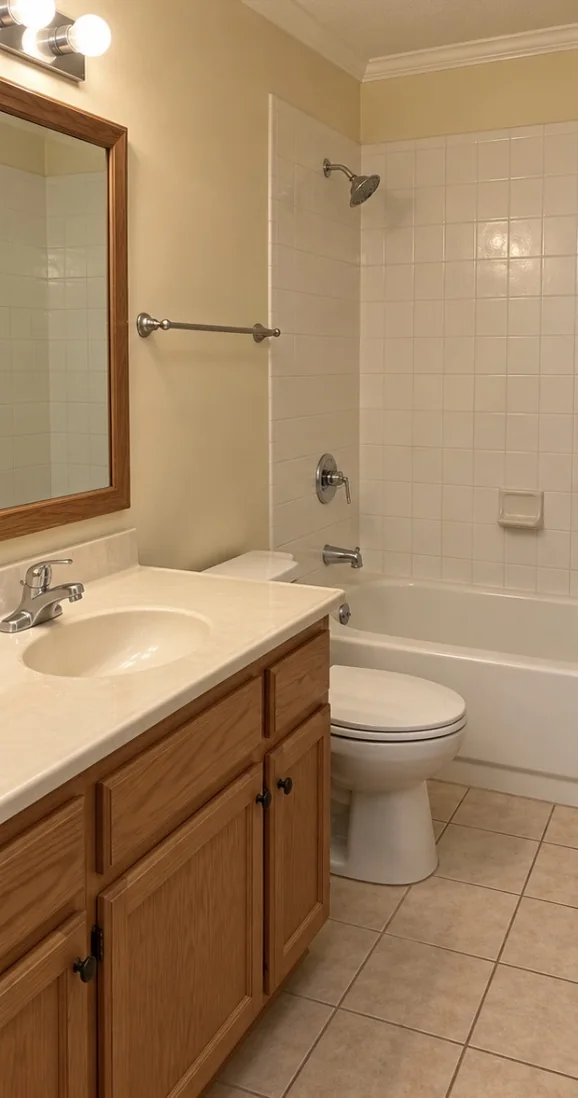 Before view — Bathroom Tile Remodel