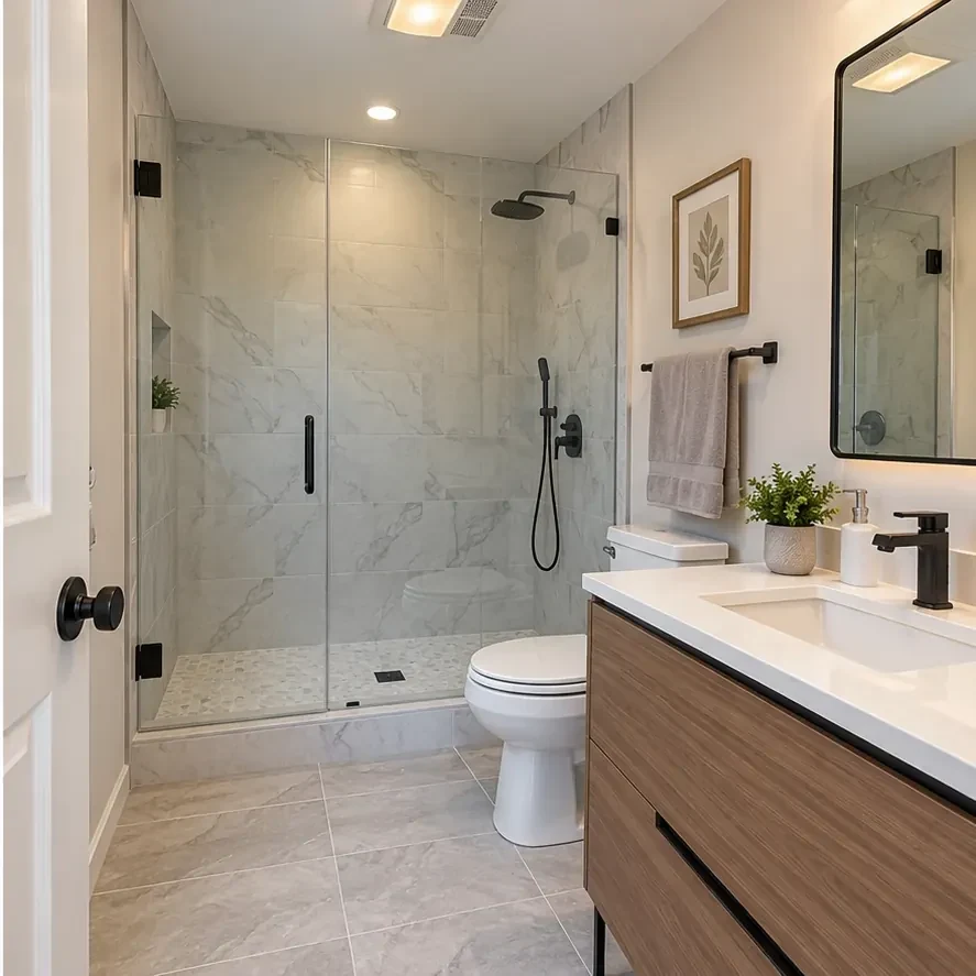 Bathroom after renovation