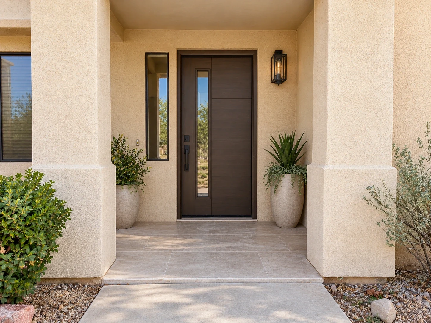 After — Modern Front Door & Entryway