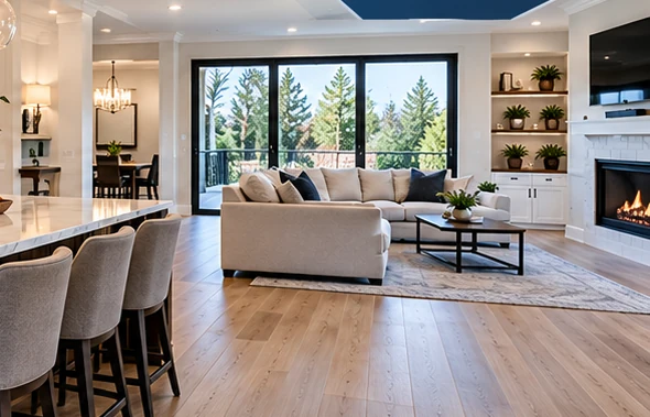 Renovated modern living space
