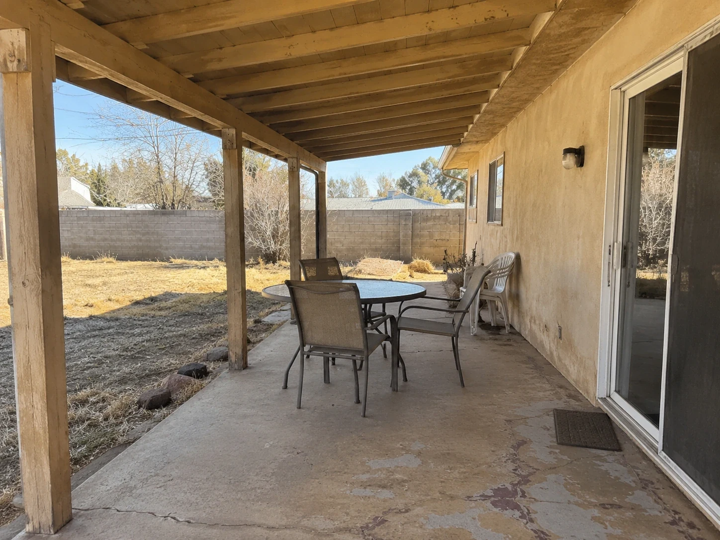 Before — Covered Patio